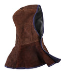 Brown Five Pack Cowhide Welding Hood Cap And Neck Drape For Welders And Metalworkers, Heavy Duty Protective Head And Neck Cover