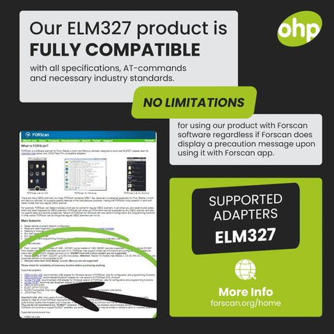 Promotional image for Elm327 Based OBD2 USB Diagnostic Tool With MS-Can HS-Can Switch For Ford Lincoln Mazda Mercury Vehicles.