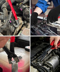 Six Piece Hose Clamp Pliers Set With 27 Inch Long Reach for deep engine bay access and radiator hose removal in car engine