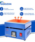 Powerful 850W Soldering Hot Plate With 110V LED Microcomputer Controller showing heating surface and control panel
