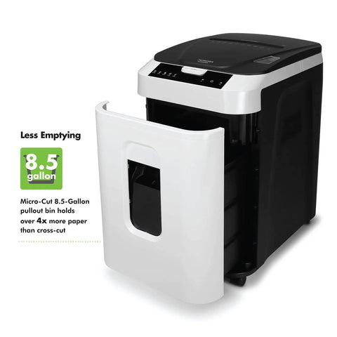 Pro Grade Auto Feed Micro Cut Paper Shredder With 200 Sheet Capacity 60 Minute Run Time High Security P5 120 Volt Jam Resistant