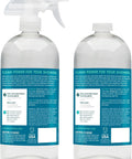 Back labels of Tea Tree Bathroom Cleaner Spray For Glass And Tile, Foaming Mold And Mildew Remover For Tub And Shower, 32oz Pack Of 2.