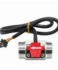 Three Quarter Inch Stainless Steel Water Flow Sensor Flowmeter Turbine Meter With 1.75 MPa Rating DC 3.5 To 24V NPN Hall Output