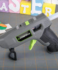 Genesis Cordless Hot Glue Gun With Quick 25 Second Preheat USB Charge on crafting table with Easter decorations