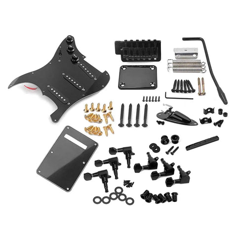 ST Style Electric Guitar DIY Kit With Prewired Pickguard, Bridge And SSS Pickups, No Soldering Design, Plug And Play Easy Assembly