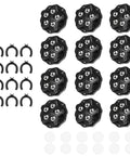 Badass Heavy Duty Furniture Caster Wheels Peel And Stick Easy Glide Self Adhesive Roller Moves Smooth On Hardwood Floor With Zero Dings includes multiple black wheels and adhesive rings.