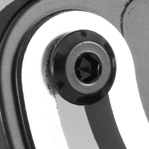 Close-up of M6 X 20mm Flat Head Hex Socket Cap Screw Bolt in 304 Stainless Steel 18-8 Black Oxide installed on machinery
