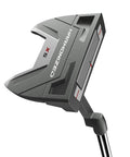 Right Hand 34 Inch Large Mallet Golf Putter With Standard Grip for beginners, showing head design from side angle