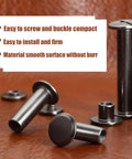 Top Shelf Chicago Screw Kit 120 Piece Set Heavy Duty Carbon Steel Barrel Nuts, smooth threads, ideal for leather repair.