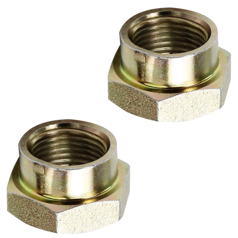 Front Wheel Bearing And Hub Assembly 4 Piece Set With ABS Sensor And CV Spindle Nuts, 5 Lug, Fits Chevy Malibu Classic 1997 2005, Pontiac Grand Am 1999 2005, Oldsmobile Alero 1997 2004, two CV spindle nuts, metallic finish.
