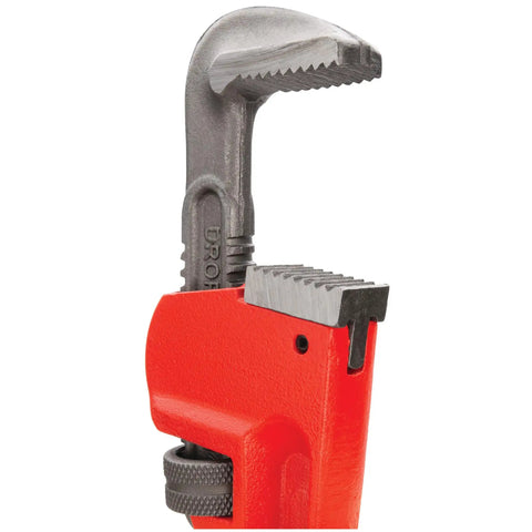 Heavy Duty Adjustable Pipe Wrench Set Featuring Precision Milled Steel Jaws and Drop Forged Construction