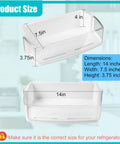 Refrigerator Door Shelf Bin Replacement Top Right For LG And Kenmore Models Fits EAD61445219 2443758 AP4563994 PS2581944