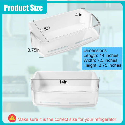 Refrigerator Door Shelf Bin Replacement Top Right For LG And Kenmore Models Fits EAD61445219 2443758 AP4563994 PS2581944