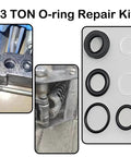 15 Piece 3 Ton Hydraulic Floor Jack Seal Kit With O Ring Seals Complete Fix Kit for SUVs, trucks, and automotive jacks.