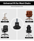No Sweat Office Chair Bell Glides Replacement With Fixed Feet Wheel Stopper For Swivel Chairs And Stools Featuring 7/16 X 7/8 Stem on various chair types.