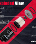 Exploded view of 6.7L Diesel Fuel Filter Water Separator And Oil Filter Set for Ram 2500 3500 4500 5500 2013 2018 components