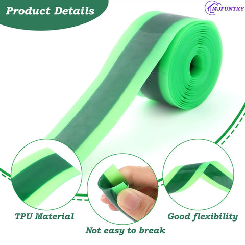Two Roll Bike Tire Liner Set for Flat Protection and Puncture Defense, TPU inner tube guard showing flexibility and durability features