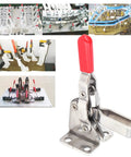 Beefy Industrial Grade Stainless Steel Toggle Clamp With Quick Release For Metalworking And Welding 60kg Holding Capacity