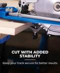 Heavy Duty Circular Saw Track With Badass Grip Track Clamps For Full Sheet Plywood Cuts Smooth As Butter Precision guiding rail on plywood.
