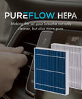 HEPA Cabin Air Filter PC99513HX For Volvo XC40 XC40 Recharge C40 C40 Recharge EX40 Polestar 2 shown near car vent