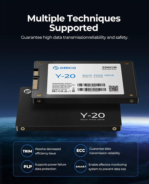 Y20 256GB SATA SSD 2.5 Inch Internal Solid State Drive With Up To 500MB/s Read Speed And SATA III 6Gbps For Desktop, Laptop, NAS, And DIY External Enclosures Snappy Upgrade