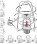 Close-up of 10 Pack Stainless Steel Fire Sprinkler Guard Cages For 1/2 Inch Heads With Rugged Wire Mesh Design, showcasing design details.