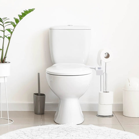 Ultra Slim Bidet Attachment With Switchable Left And Right Control And Dual Nozzles For Female And Posterior Cleaning Hinged Design