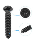 M3 x 20mm Wood Screws Phillips Flat Head Carbon Steel Self Tapping Black Oxide 200 Pcs Built Tough For Hardwood Projects Great For DIY Upgrades, Heavy Duty Fasteners