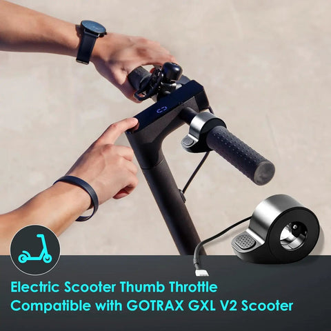 Thumb Throttle Replacement For Electric Scooter Durable ABS Accelerator With Precise Speed Control Waterproof Plug Easy Install Compatible With GOTRAX GXL V2