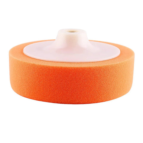 Professional 6 Inch Sponge Polishing Pad Wheel for waxing and buffing, soft foam material, orange finish.