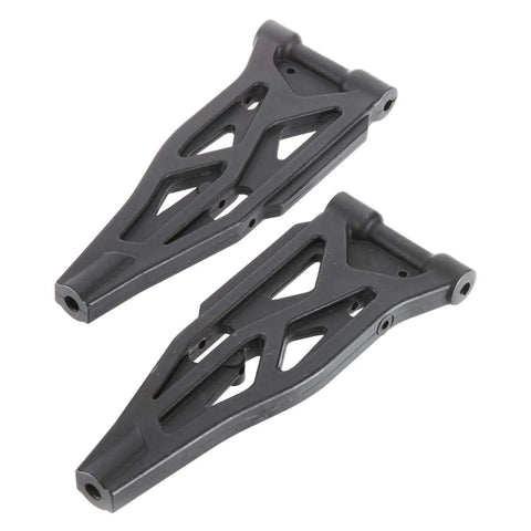 Front Left Lower Suspension Arm Pair ARAC9024 for Electric RC Cars and Trucks, heavy-duty replacement, black durable material