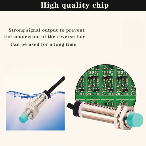 2 Pack Inductive Proximity Sensor With 4mm Sensing Range NPN Normally Open DC12 36V For Industrial Automation Built To Last Rugged IP67 Sensor