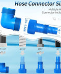 Hose connectors for Half Horsepower Sump Pump With 4900 GPH High Flow Submersible Utility Pump