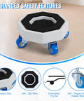 Heavy Duty Furniture Movers And Hex Sliders With Roller Wheels No Sweat Moving Tool Set for couches and chairs with anti-slip mats.