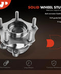 Rear Wheel Bearing And Hub Assembly For Mazda 3 2014 2015 2016 2017 2018 5 Lug Premium Aftermarket Replacement Durable Bolt On Installation And Reliable Performance For A Smooth Ride.