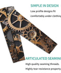 Lock In Your Cool Vibe With These Dope Steampunk Mechanical Gears Arm Sleeves lightweight knit material with gear design.
