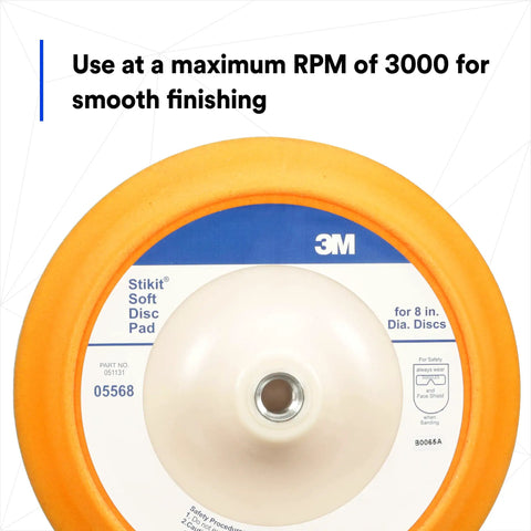 Stikit Disc Pad 8 Inch Coarse Grade For Paint Stripping, Primer Sanding, Polishing And Grinding