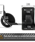 Rear Luggage Replacement Wheels Set 2 Pieces For Suitcase ZD 034 Durable PVC And PP Wheel With Bearing Strong Wear Resistant Construction Includes Screws For Quick Repair And Smooth Rolling Size Details Shown In Photo