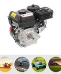 212cc Gas Engine With Horizontal Shaft 4-Stroke Workhorse For Farm And Industrial Jobs Hand Start Carburetor