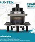 Rear Wheel Hub And Bearing Assembly 512217 2 Pack For Pontiac Vibe 2003 To 2008 Toyota Corolla Matrix Prius 2003 To 2009 With ABS