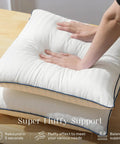 Outdoor Pillow Inserts 18x18 Inch Waterproof Striped With Reinforced Piping Pack Of 2 in use showing hypoallergenic fill and resilience.