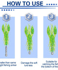 Image showing the use of Pro Grade Nail Weights Kit for Bass Fishing 45 Piece Pencil Sinker Set in soft plastic lures.