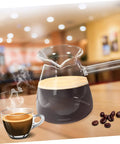 450ml Borosilicate Glass Turkish Coffee Pot Stovetop Tea Maker With Handle Milk Warmer For Hot Chocolate Butter Melting