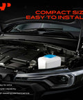 Top Shelf Universal Windshield Washer Pump And Fluid Reservoir Tank Bottle Kit With Slick 12 Volt Motor in engine compartment.