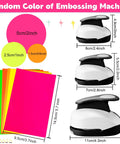 Three Piece Circle Punch Set 2 Inch 1 5 Eighth Inch And 1 Inch Black Paper Punches with colorful sticker papers
