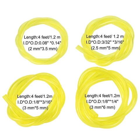 Super Cool 16ft Fuel Line Hose Kit With Four Sizes Perfect For Chainsaws And Small Engines Plus Includes Plenty Of Primer Bulbs And Filters For Easy Repair Work And Maintenance Needs