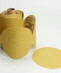 Stikit Paper Disc Roll 236U P180 Grit C Weight 6 Inch Aluminum Oxide Sanding Discs With Adhesive Backing shown in roll form