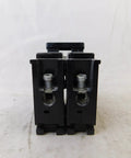 BR250 2 Inch 50 Amp Double Pole Interchangeable Circuit Breaker For Home Garage And Panel Upgrades, rear terminal view