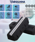 Heavy Duty Rubber Base Pad For 9000 To 36000 BTU Ductless Mini Split Air Conditioner And Heat Pump Anti Vibration Floor Mount Pad displayed with bolts and washers