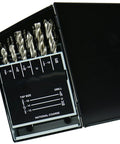 Pro Grade Hss Plug Tap And Drill Bit Set With 18 Pieces Brings No Sweat Unc Threading and organized tap and drill kit in box.